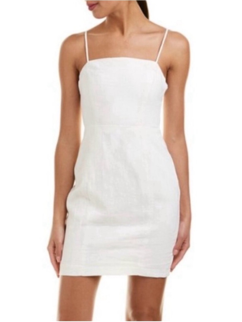 ASTR White Linen Mini Dress